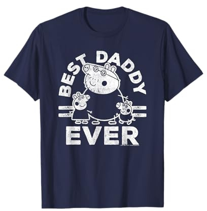 Peppa Pig Vatertag Best Daddy Ever Vintage Collegiate T-Shirt