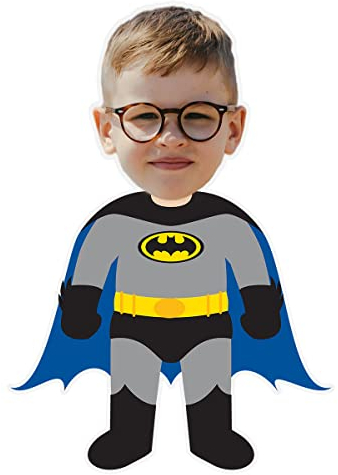 ASSIALL Personalisiertes Gesicht Mini Me Kissen Benutzerdefinierte Gesicht Puppenförmige Fotokissen 3D Duplex Druck Sofa Auto Poly Baumwolle Dekokissen Home Ornament Plüschtier Geschenk, 20cm