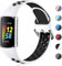 CeMiKa Silikon Armband Kompatibel mit Fitbit Charge 5/6, Wasserdichtes Weiche Atmungsaktive Sportband für Charge 5/6, Klein/Groß
