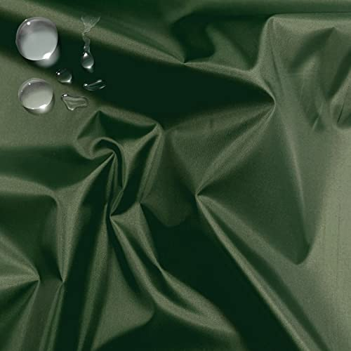 PINaPIN Wasserdichter Polyesterstoff 100% Polyester Stoffe meterware zum nähen Jacken, Schlafsäcke, Regenschirme, Regenkleidung, Wasserdichte Bezüge 100x160 cm (Grün)