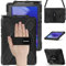 BRAECN Custodia perSamsung Galaxy Tab Active 4 Pro 2022 / Active Pro 2019 10.1 Pollici, Antiurto Robusto Cover con Supporto Girevole a 360° e Cinturino a Mano, Portapenne, Tracolla Portatile, Nero
