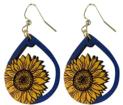 Caritierily Ohrringe Früchte Männer mit Geschenken aus der Ukraine Blumenohrringe stehen Modeschmuck Ohrringe I Frauen Sonnenblumenohrringe