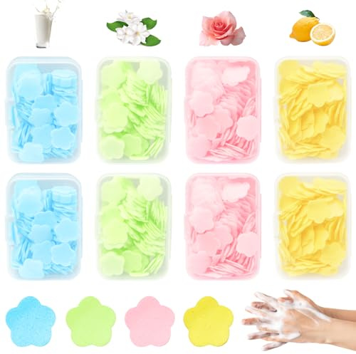 UTMACH 8 Boîtes Mini Papier à Savon pour Extérieur Voyages