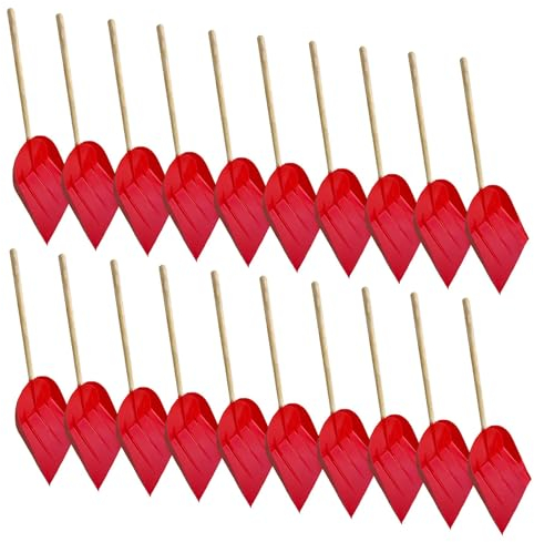 AB Tools Sumo Schneeschaufel für Laub, Gras, Schaufel, Entferner, Reiniger, kurzer Griff, 20 Stück