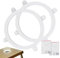 Aznever Cornhole-LED-Leuchten, Cornhole-Ringlichter - LED-Cornhole-Board- -Set,wasserdichte Cornhole-Board-, Ring-LED- für Rasen, Hinterhofspiele