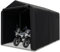 GOPLUS Cobertizo para Bicicleta, Funda Impermeable Exterior para Bicicletas, Moto, Herramientas, Almacenamiento, Refugio con Puerta Enrollable con Cremallera para Patio Garaje (Gris Oscuro)