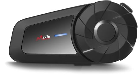MAXTO Motorradhelm Bluetooth Headset Outdoor Freisprecheinrichtung Lautsprecher Bluetooth 5.3 EDR Wireless Motorrad Headset Automatischer Anwser Motorrad Headphone Hohe Klangqualität Kopfhörer