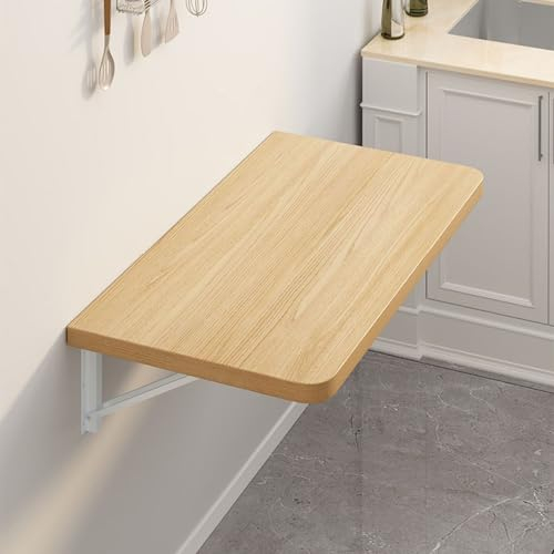 Wand Montierter Klapptisch,Wandklapptisch Mit Abgerundete Ecken,Klappbarer Wandtisch,Wandklapptisch Küche,schwimmender Schreibtisch,Kleiner Wandtisch Für Küche,für Esszimmer,Wohnzimmer,Studio ( Size :