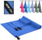 ZYXBBD Mikrofaser Handtuch 3er(160x80cm Groß Badetuch +2 Stück 80x40cm Klein Handtuch) - Kompakt & Schnelltrocknend Leicht Gestreiftes Strandtuch Badetuch für Fitness,Sauna,Strand,Reise
