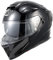MY Motorrad Integralhelm Vollvisierhelm Mopedhelm mit Sonnenblende für Damen Herren,ECE 22.06 Genehmigung,Modell MY-936 (Schwarz Glänzend, M)