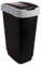 Mammoet Poubelle en titane avec couvercle basculant - 50 litres - En plastique noir et gris - Pour l'intérieur et l'extérieur