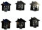 Mr.Gadget's Solutions Multipurpose House Shape Stainless Steel Adhesive Wall Hooks| Self Adhesive Hook Strong Sticky Hooks | Sticky Hooks for Hanging Wall Hangers - Pack of 6 Pieces