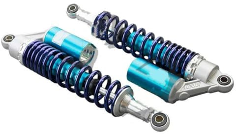 SPLACK Motorrad Federdämpfung Universal Motorrad 280 MM 320 MM 340 MM 375 400 MM Paar Hinten Luft Stoßdämpfer Aufhängung ATV Quad Roller Kart Dirt Aufhängungsdämpfer(400MM)
