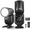 NEEWER Z2-F 2,4G TTL Flash Rundkopf Blitzlicht Speedlite Kompatibel mit Fujifilm, 76W 1/8000s HSS Blitz Upgraded UI, 2 Modellierlampen TTL/M TCM Schalter 7,2V/3000mAh Akku 600 Vollleistungsblitz