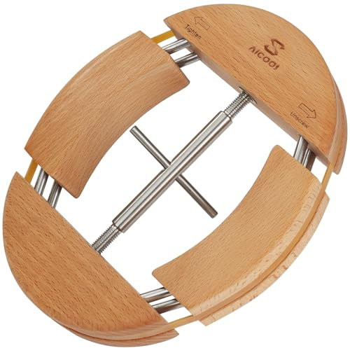 SAICOOS Hutspanner Hutausweiter Hut Stretcher Hutdehner - Vier Wege Hutdehner Hutweiter Hat Dehner Hutstrecker Aus Buche Holz für Mehrere XXL Größen 54, 55, 56, 57, 58, 59, 60, 61, 62, 63, 64, 65, 66