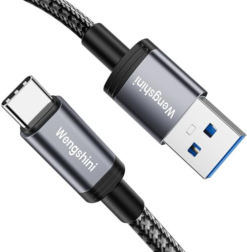 Wengshini USB C Data Cable 1M,3.1A Fast Charging,USB 3.1 Gen 2 10Gbps Data transfer,Android Auto Cable for iPhone 16 iPhone 15 Samsung Galaxy S24 S23 S22,Sony XZ,LG V20 G5 G6,HTC10,SSD etc