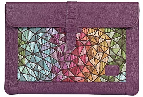 Londo Bolsa de Cuero de Grano Superior para MacBook – Funda para MacBook Pro y MacBook Air 16 - 15 - 15,5 (M4, M3, M2, M1, Pro y MAX) Modelos 2020-2024