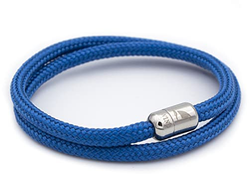 Wind Passion - Bracciale Uomo Corda Sportivo Surfer Marinaio Lifestyle con Nautica Magnetica | Gioiello Donna Idea Regalo Mare