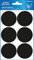 AVERY Zweckform Tafeletiketten selbstklebend, 24 Aufkleber (runde Tafeletiketten Ø48mm, permanent haftend und abwischbar, beschriftbare Aufkleber aus Tafelfolie) 63024