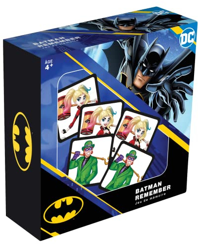 TOPI GAMES | Batman Remember Spiel | Gesellschaftsspiel zum Gedächtnis und Abzug | findet versteckte Karten und stellt die Herausforderung ab | 2 Schwierigkeitsstufen | 2 bis 8 Spieler | Geschenkidee
