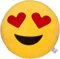 MLIAN Emoji-Kissen, 35 cm, kreatives Smiley, rundes Kissen, niedliches weiches Plüsch-Spielzeug für Auto, Büro, Heimdekoration