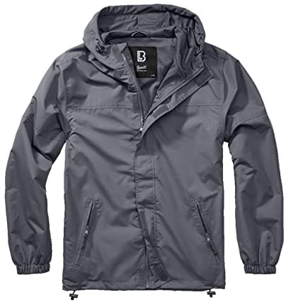 Brandit Summer Frontzip Windbreaker, Farbe: anthrazit, Größe: 3XL