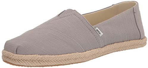 TOMS Women's Alpargata Rope Loafer Flat, Medium Grey, 4 UK