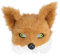 Boland 56764 - Maske Fuchs mit Plüsch, Gesichtsmaske, Halbmaske, Tiermaske für JGA und Karneval, Faschingskostüme