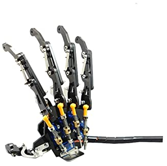 Bionischer Roboterarm mit Handfläche DIY-Roboterroboter Palm 5 Servo 5-Finger-Bewegung mit mechanischem Arm des Sockelroboters, Zubehör, mechanisches Klauen-Palmen-Kit ( Color : With base finished )