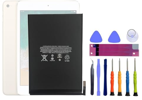 HIGHAKKU Batteria di ricambio per tablet compatibile con iPad mini 4 A1538, A1550 A1546 con strumenti