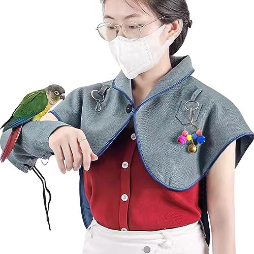 La La Pet® Parrot Anti-Kratz-Schulterschutz und Armschutz Set Papagei Windel Schal Vogel Poop Schulterschutz für Nymphensittiche Sittiche Finken Klein
