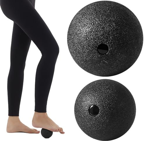 2 Stück Faszienball, Massageball Yoga Faszienball Klein, Kleine Faszienkugel Für gezielte Selbstmassage, Faszienball Klein Set Für Faszientraining (10cm + 8cm)