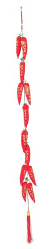 Zerodeko 1stück Neujahrs-dekorative Hängende Chili-Ornamente Festliche Verzierung Für Frühlingsfest Für Zuhause Und Feiern Gefertigt Schöne Handwerkskunst