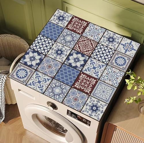 Copertura Per Lavatrice,Copertura Per Asciugatrice Per La Parte Superiore,Coprilavatrice Da Esterno,Tappetino Antiscivolo Per Lavatrice，Antipolvere, per essiccatori, armadi E,40x60cm