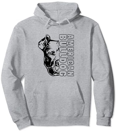 American Bulldog Amerikanische Bulldogge Bulldog Hund Hunde Pullover Hoodie