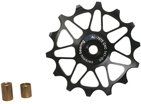 Fahrrad Riemenscheibe Schaltwerk 12-T 14-T, Aluminium CNC Schaltröllchen Keramiklager für Mountainbike Oder Rennrad