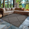 Carpettex In & Outdoor Teppich Wetterfest 280 x 370 cm Schwarz - Sisal Optik Balkon Teppich Waschbar, Wasserfest und Flachgewebe - Ideal als Teppich für Küche, Terrasse, Garten und Camping