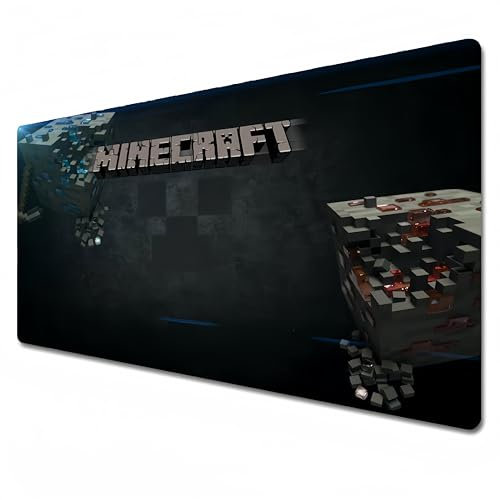 Odrys Minecraft mouse pad|Gaming mouse pad large|XXL mouse pad 900x400|Office desk mat|Waterproof - Anti slip (31.5 x 11.8 x 0.1 in)