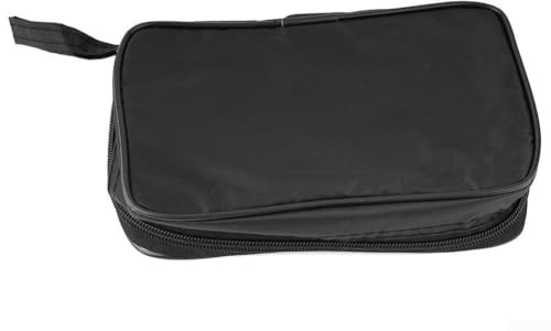 Schwarze wasserdichte und stoßfeste Tasche für Multimeter, weiche Tasche für optimalen Schutz (M)