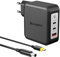 King Ma GAN Chargeur d'ordinateur portable pour DELL 140W Chargeur rapide portable PD 3.1 avec connecteur pliable et câble USB-C pour Inspiron 14 Plus/5400 AIO/7700 AIO/15 7591/15 7501/XPS 13/15