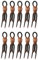 10 StüCk Bobby Pins, Hair Pin Kunststoffmaterial, Hairpin, Haarpin Fest Und Nicht Leicht Abzufallen, Geeignet FüR Frauen, MäDchen, Um Die Frisur Zu Fixieren, Farbe Braun