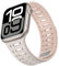 ZZDZZ Correa Magnética Compatible con Correa Apple Watch 42mm 41mm 40mm 38mm, Correa Deportiva Silicona para Watch Serie 10 9 8 7 SE 6 5 4 3 2 1, Starlight Rosa