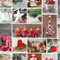 Mambo Design PVC Tischdecke Advent ROT Wachstuch Meterware Breite & Länge wählbar abwaschbar Xmas Weihnachten, Größe:140 x 120 cm