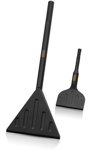 CSOOM 2 Stück Spachtelmeißel-Set, Meißel-Set, zum Abziehen von Bodenbelagsklebern, Teppichen, Linoleum, Fliesenklebern, PVC-Fliesen und Farben