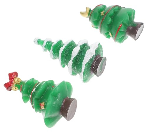 KITANDOVE 7stücke Teiliges Weihnachtsbaum Miniatur Deko Mit Schneeszene Christbaum Zubehör Für Festliche Mikrolandschaften Zufälliger Stil