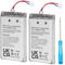 YISHDA LIP1708 Lot de 2 batteries de rechange pour manette PS5 Playstation 5 DualSense CFI-ZCT1W 5000 mAh
