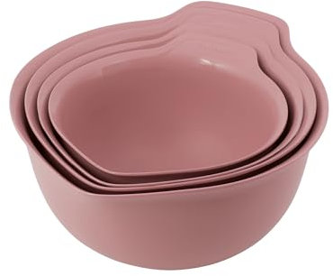 KitchenAid Universal Nesting Plastic Mixing Bowls, Set of 4, 1.5 Quart, 2.5 Quart, 3.5 Quart, 4.5 Quart