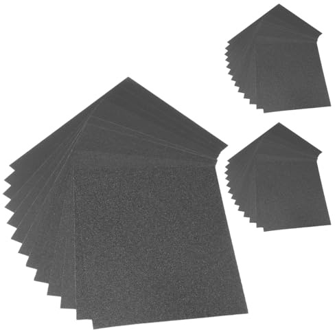 STAHLWERK Schleifpapier 230 x 280 mm, 36 Stück, aus Siliziumcarbid | Schmirgelpapier | Schleifpads | Schleifmittel mit Körnung 60 | 80 | 100 | 120 | 180 | 240 zum Schleifen und Polieren