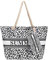 Kldgris Strandtasche, Große Strandtasche mit Reißverschluss Groß Damen Tote Bag Kommt mit kleiner Tasche Doppellagige Verstärkung Groß Shopper TascheGeburtstagsgeschenke Geschenke für Fraue (E)
