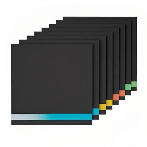 Uadme Fogli di Compensato 3 mm, 8 Pezzi 30x30cm Legno Grezzo per Lavorazione, 3 Strati Colorati Preverniciati Pannelli in Legno per Incisione Laser